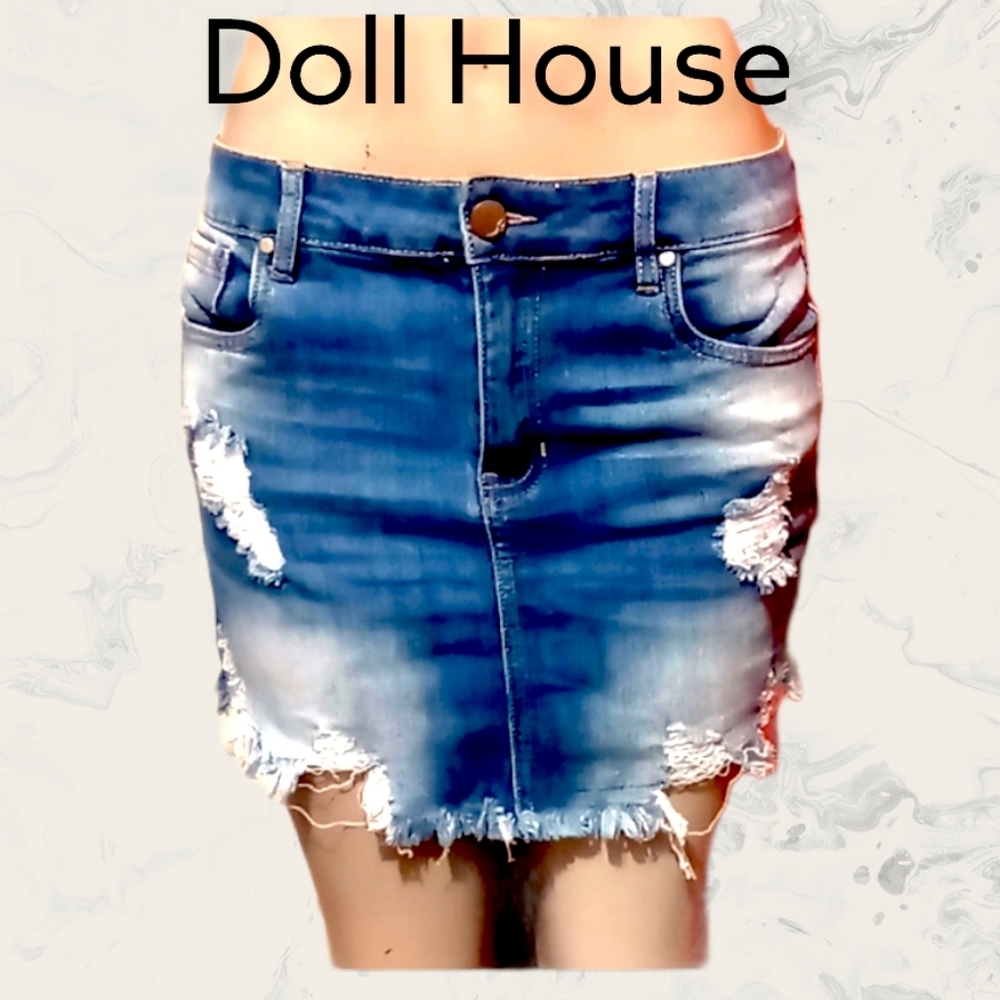 Doll house mini  jeans Skirt sz 11